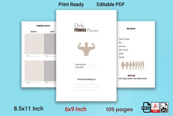100 Days Fitness Planner Kdp Interior: A Practical Tool for Your Fitness Journey