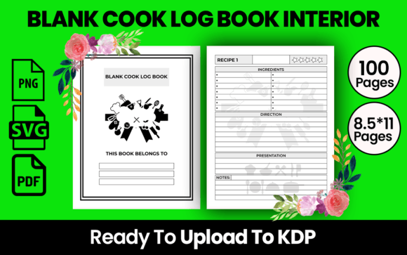 BLANK COOK LOG BOOK KDP INTERIOR: A Practical Tool for Your Low or No Content Business