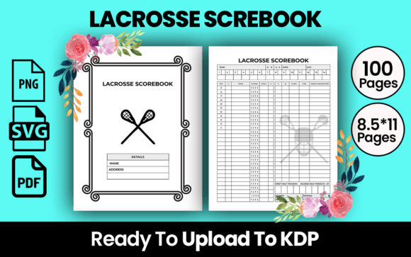 Lacrosse Score Book KDP Interior